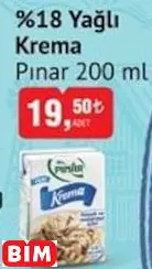 PINAR %18 YAĞLI KREMA